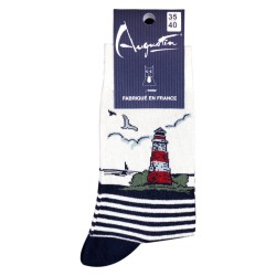 Chaussettes Phare Rayé