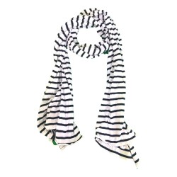 Crinkled striped scarve