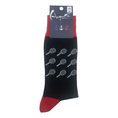 Socken mit Tennisschlägern