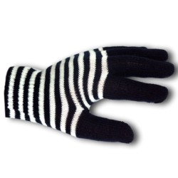 Striped gloves
